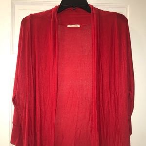 Bright Red Cardigan